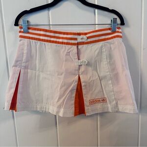 Adidas Women's White and Orange Skort